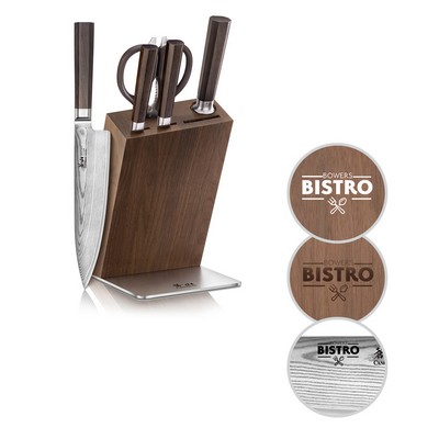 Cangshan 6-Piece Maya Series HUA Knife Block Set - Walnut