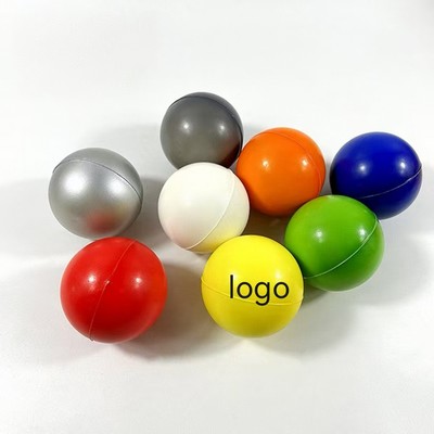 2 1/2" Custom Soft PU Foam Non-Toxic Stress Relief Ball Squishy Toy LOW MOQ