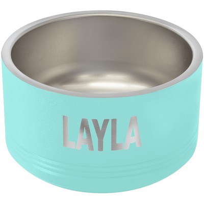 Polar Camel 18 oz. Small Teal Pet Bowl