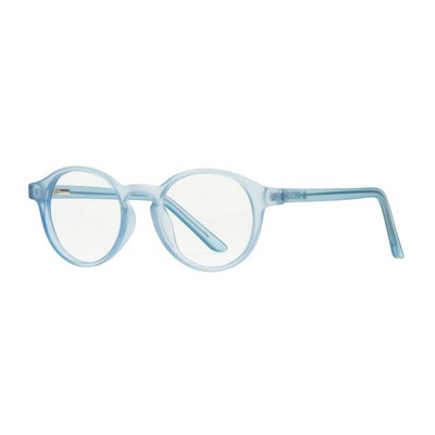 Montauk Eco-Process Matte Blue Reading Glasses w/Blue Light Filtering