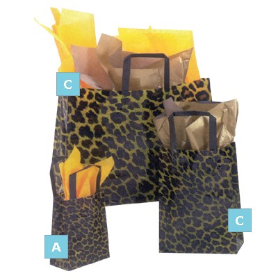 Leopard Print Bag (16" x6" x13")