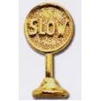Stock Slow Sign Lapel Pins Miscellaneous