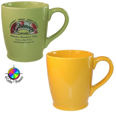 16 Oz. Yellow Kona Mug - 4 Color Process