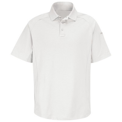 Horace Small® - New Dimension® Short Sleeve Unisex White Polo Shirt
