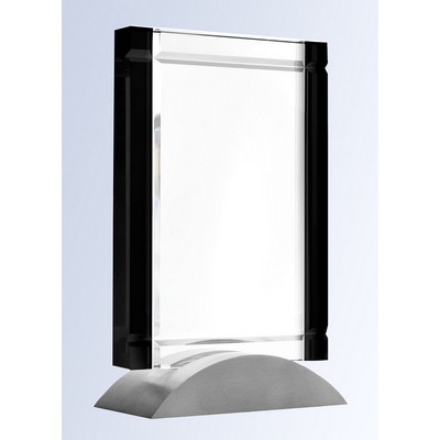 Black Deco Award with Aluminum Base, 7-3/4"H