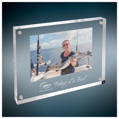 8" x 6" Clear Rectangle Magnetic Acrylic