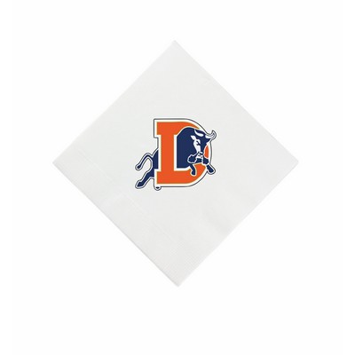 White 3 Ply Four Color Beverage Napkins