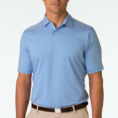 Fairway & Greene Men's USA Mini Stripe Tech Jersey Polo Shirt