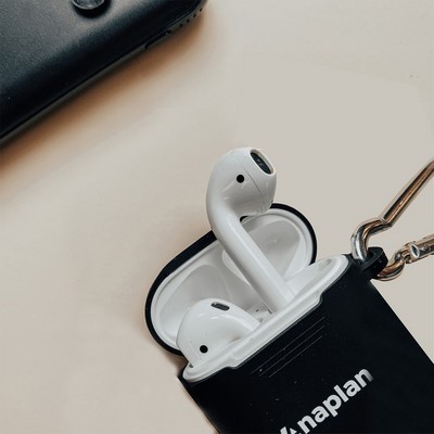 Silicone Apple AirPods Cover w/ carabiner