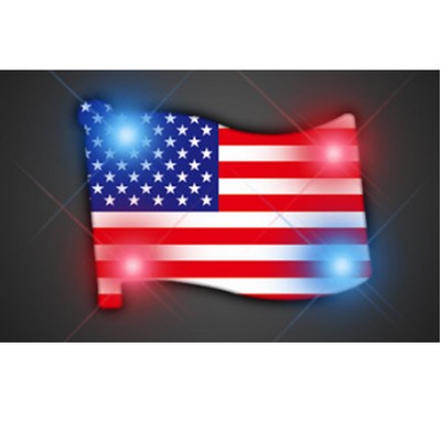 Usa Flag Flashing Pin