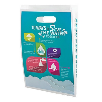 Large 2-Sided Digital Full Color Die Cut Paper Bags (9"x 13"x 2.5")