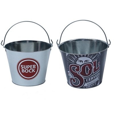 5 Quart Galvanized Metal Ice Bucket