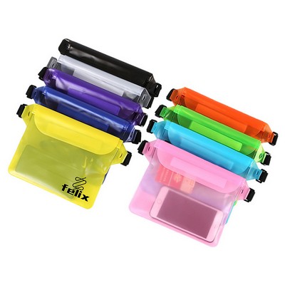 Waterproof Pouch Bag With Adjustable Waist Strap