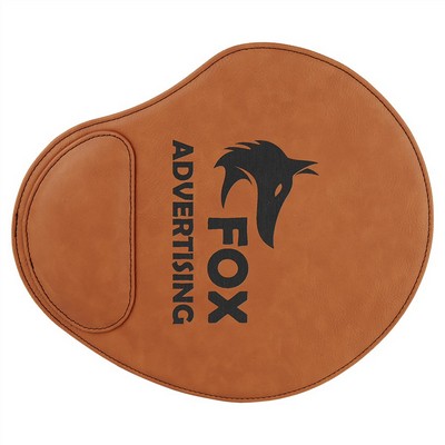 9" x 10 1/4" Rawhide Leatherette Mouse Pad
