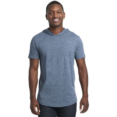Next Level Apparel Unisex Mock Twist Short Sleeve Hoody T-Shirt