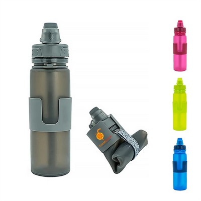 17 oz Foldable Silicone Water Bottle