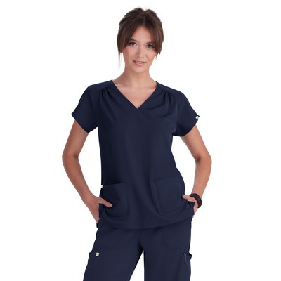 koi - Planet koi - Women's Heart-Shaped Neckline Meadow Top