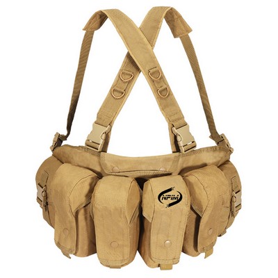 7 Pockets Detachable Molle Chest Rigs with Mag Pouches Tactical Vest