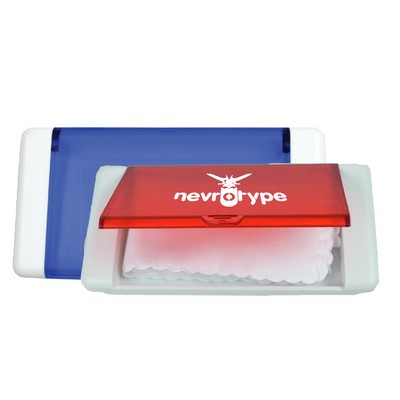 Eye Glass Cleaner Cloth w/Case
