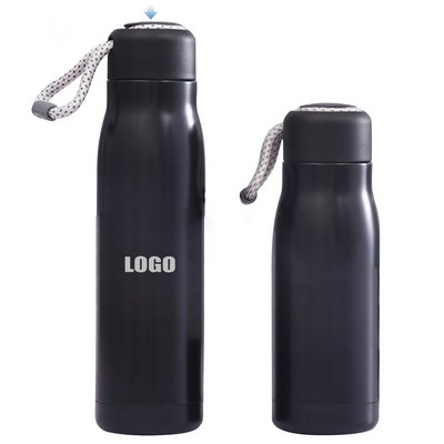550ml Stainless Steel Cup with Double Wall Insulation Portable Band Lid