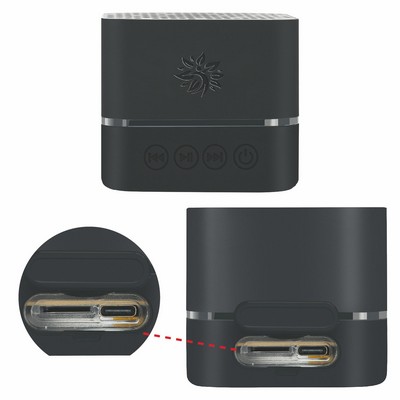GlowGuard Waterproof Wireless Speaker
