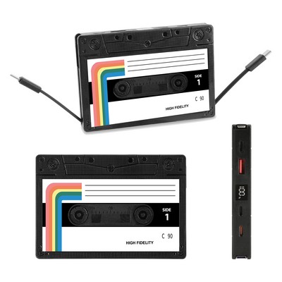 RetroCharge 10,000mAh Cassette Power Bank (Dual Imprint)
