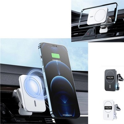 15W Magnetic Fast Wireless Car Charger Mount