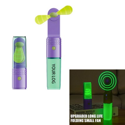 USB Silicone Folding Mini Luminous Fan