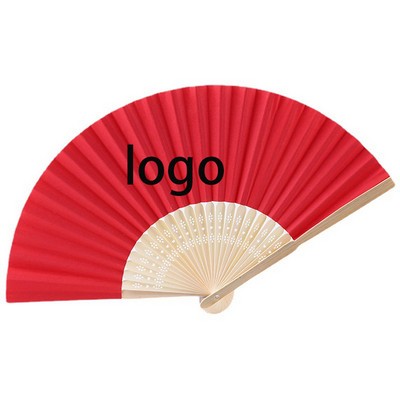 8Inch Folding Handheld Paper Fan