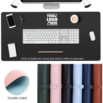 Double-Sided Leather Desk Mouse Pad