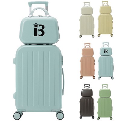 Hardshell Travel Trolley Case w/ Cup Holder & USB Port