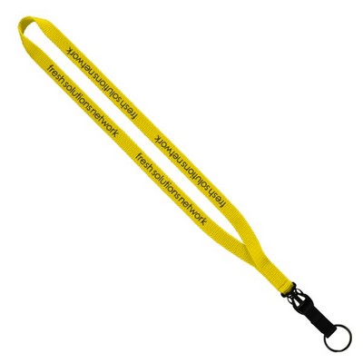 1/2" Smooth Nylon Slide Release Lanyard