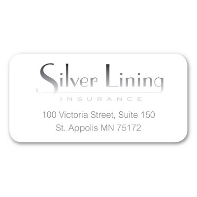 Foil Stamp/Embossed Rectangle Label Roll (1½" x 3")