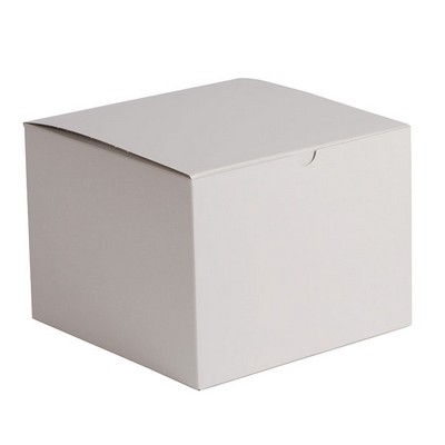 Gloss White 1 Piece Gift Box (8" x 8" x 3.5")