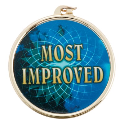 2 ¼" TM Series Sports Medal w/Most Improved Mylar Insert