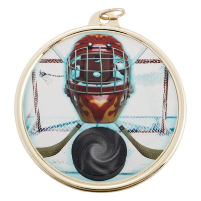 2 ¼" TM Series Sports Medal w/Ice Hockey Mylar Insert