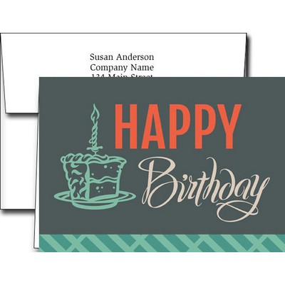 Birthday Greeting Cards w/Imprinted Envelopes