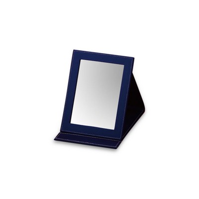 Small Rectangle Leatherette Foldable Mirror