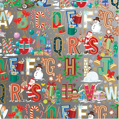 Christmas Alphabet Gift Wrap