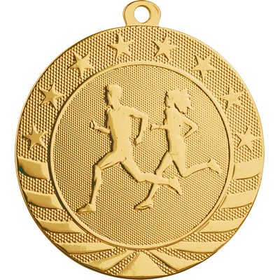 2 3/4" Starbrite Cross Country Medal