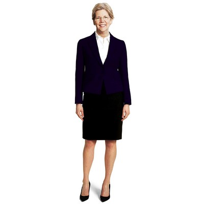 Elizabeth Warren Life Size Removable Wall Decal | Glass Sticker