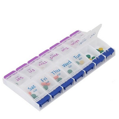 AM PM Weekly 7 Day Pill Organizer