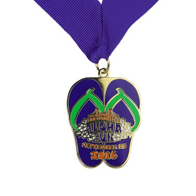 Zinc Alloy Imitation Cloisonn? Medal-1.75", 2.5mm