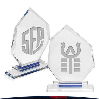 Slanted Heptagon Crystal Awards