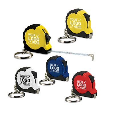 Pocket-Sized Tape Measure Keychain