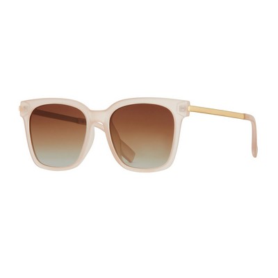 Everly Eco-Process Polarized Sunglasses w/Beige/Gold Frame