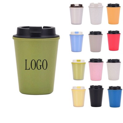 12oz Eco-Friendly Wheat Straw Coffee Travel Mug