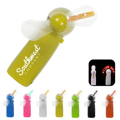 Mini Programmable Led Handheld Fan