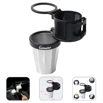 Car Cup Holder Expander with 360 Rotating Base