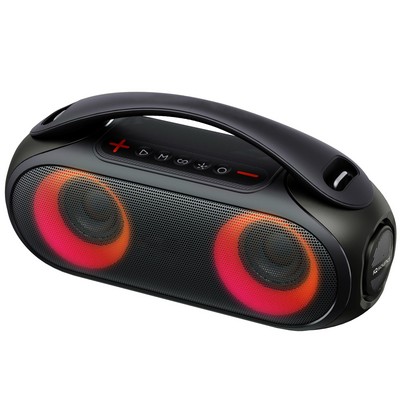Supersonic Portable Bluetooth Speaker W/ Rgb Panel & Shoulder Strap